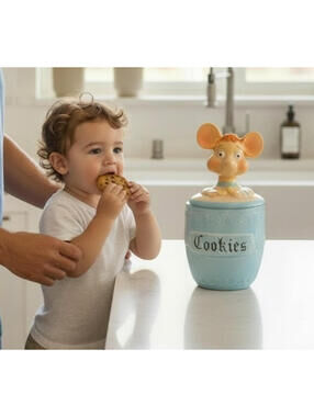 Vintage Maria Perego Topo Gigio Mouse Cookie Jar, 50's-60's, Ed Sullivan Show A+
